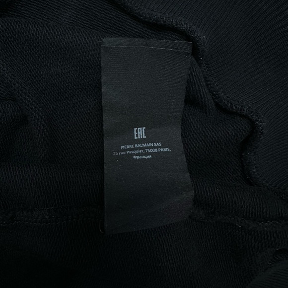 Balmain Foil Sweatshirt ‘Noir/Argent’ - Picture 8 of 16